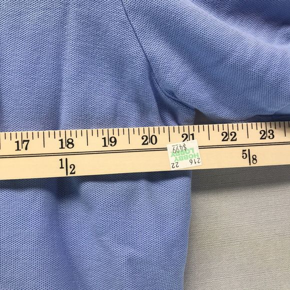 Chaps Light Blue Polo Shirt Men's Size XL XLarge 100% Cotton - Picture 7 of 7